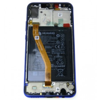 LCD screen Huawei Nova 3 with touch screen with frame and battery Iris Purple original (service pack)