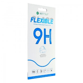 LCD apsauginis stikliukas Bestsuit Flexible Hybrid Glass 9H Xiaomi 14C pritaikytas dėklui juodas