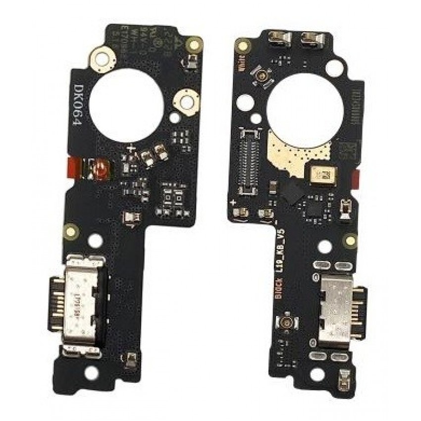 Lanksčioji jungtis Xiaomi Redmi 10 5G NFC su įkrovimo kontaktu ir mikrofonu originali (service pack)