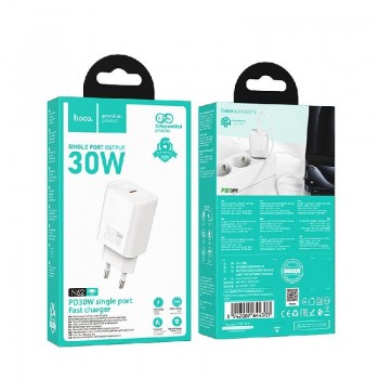 Charger HOCO N62 (1xUSB-C 30W) white