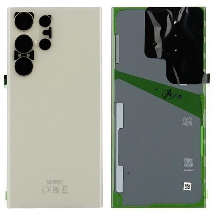 Back cover for Samsung S918 S23 Ultra Cream original (service pack)