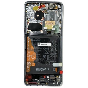 LCD screen Huawei P50 PRO with touch screen with frame and battery Golden Black original (service pack)