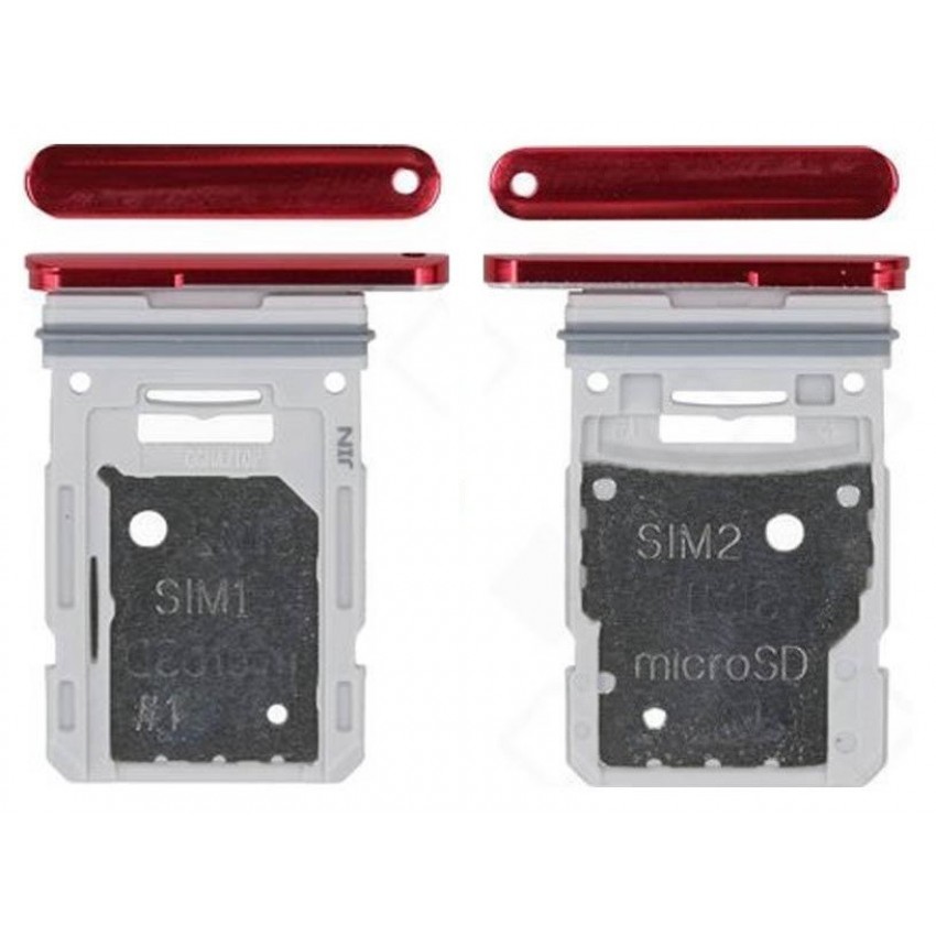 SIM kortelės laikiklis Samsung G781/G780 S20 FE Cloud Red originalus (service pack) SIM kortelės laikiklis Samsung G781/G780 S20 FE Cloud Red originalus (service pack)