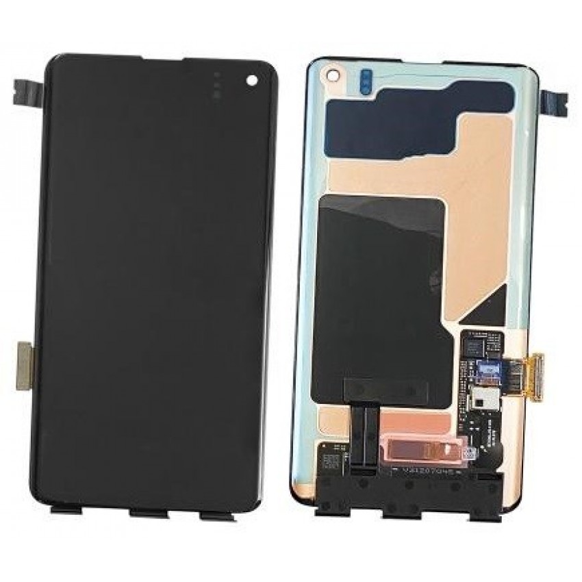 Ekranas Samsung G973 S10 su lietimui jautriu stikliuku (NO FRAME) originalus (service pack) Ekranas Samsung G973 S10 su lietimui jautriu stikliuku (NO FRAME) originalus (service pack)