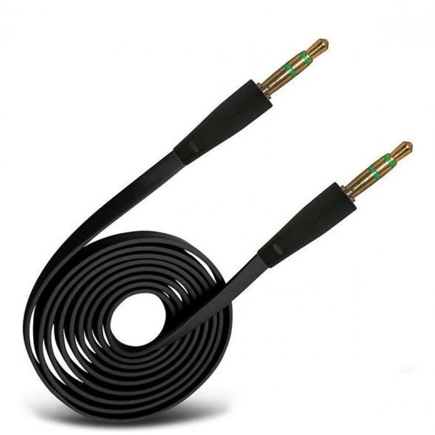 Audio adapteris SLIM 3,5mm į 3,5mm (p-p) juodas