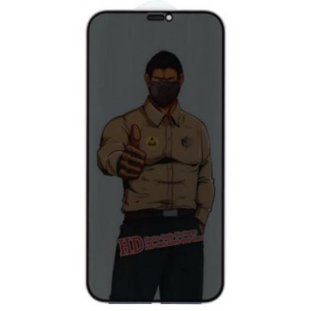 LCD apsauginis stikliukas "Privacy ESD Anti-Static Dust Proof" Samsung S936 S25 Plus juodas be įpakavimo