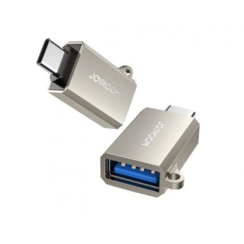 Adapteris JOYROOM (S-H151) iš Type-C į USB (OTG) sidabrinis