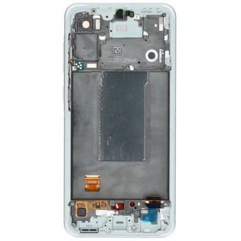 LCD screen Samsung A566 A56 5G with touch screen and frame Awesome Lightgrey original (assembled service pack)