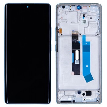 Ekranas Xiaomi Redmi Note 14 Pro 4G su lietimui jautriu stikliuku ir rėmeliu Ocean Blue originalus (service pack)