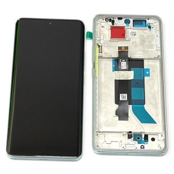 Ekranas Xiaomi Redmi Note 14 Pro 5G su lietimui jautriu stikliuku ir rėmeliu Coral Green originalus (service pack)