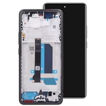 Ekranas Xiaomi Redmi Note 14 Pro+ 5G su lietimui jautriu stikliuku ir rėmeliu Midnight Black originalus (service pack)