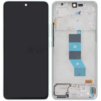 Ekranas Xiaomi Redmi Note 14 5G su lietimui jautriu stikliuku ir rėmeliu Lavender Purple originalus (service pack)
