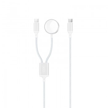 Wireless charger XO (CX030) Apple Watch 2in1 white