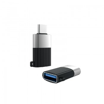 Adapteris XO (NB149-F) iš USB-C į USB (OTG) juodas