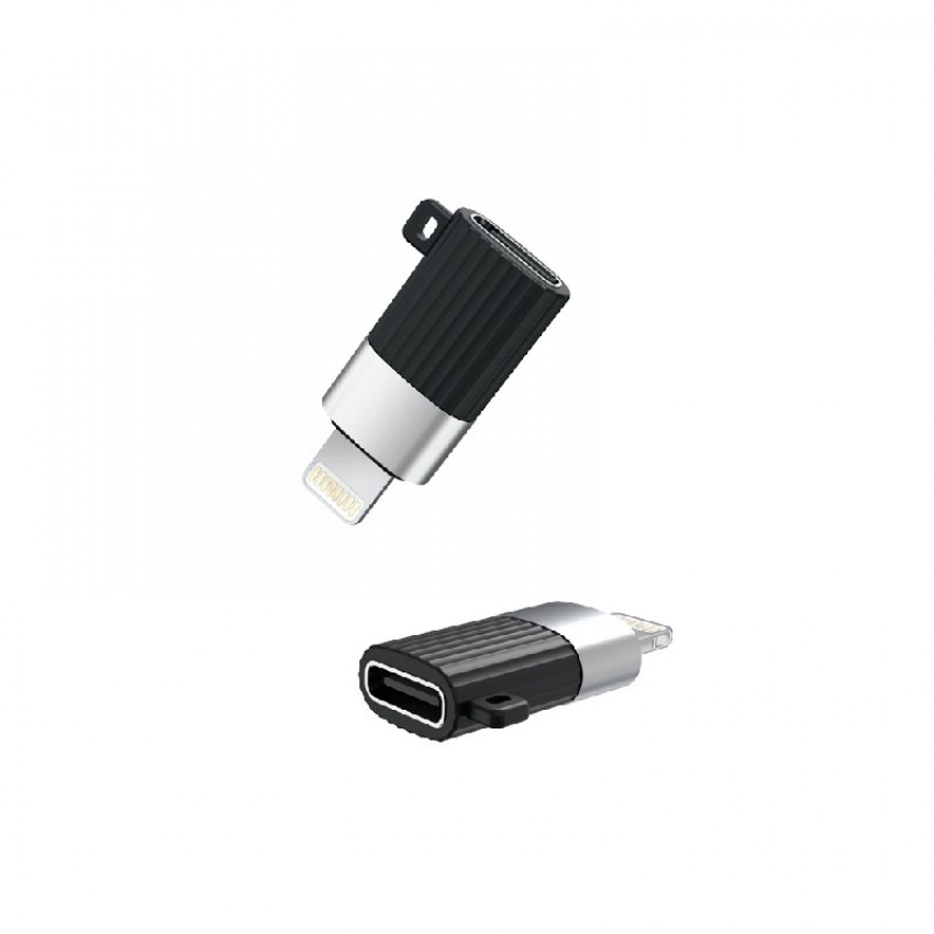 Adapter XO (NB149-D) from lightning to USB-C black