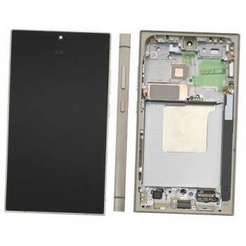 LCD screen Samsung S928 S24 Ultra with touch screen and frame Titanium Grey/Orange/Violet original (service pack)