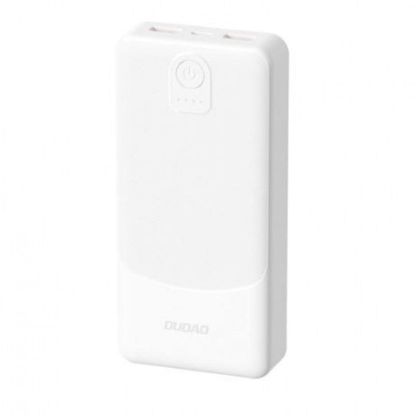 Išorinė baterija POWER BANK Dudao (K10) 10000mAh (2xUSB 2A) balta