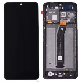 Ekranas Xiaomi Redmi A3 su lietimui jautriu stikliuku ir rėmeliu Black ORG