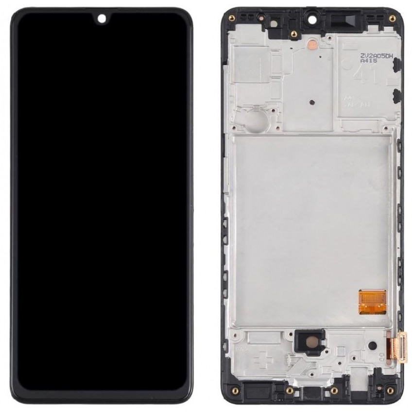 LCD screen Samsung A415 A41 2020 with touch screen and frame Black (TFT version) HQ