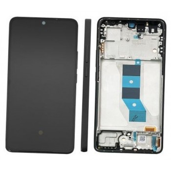 Ekranas Xiaomi Redmi Note 14 5G su lietimui jautriu stikliuku ir rėmeliu Black OLED