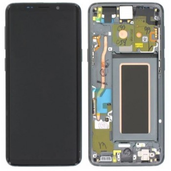 Ekranas Samsung G960F S9 su lietimui jautriu stikliuku ir rėmeliu Titanium Grey originalus (service pack) Ekranas Samsung G960F S9 su lietimui jautriu stikliuku ir rėmeliu Titanium Grey originalus (service pack)
