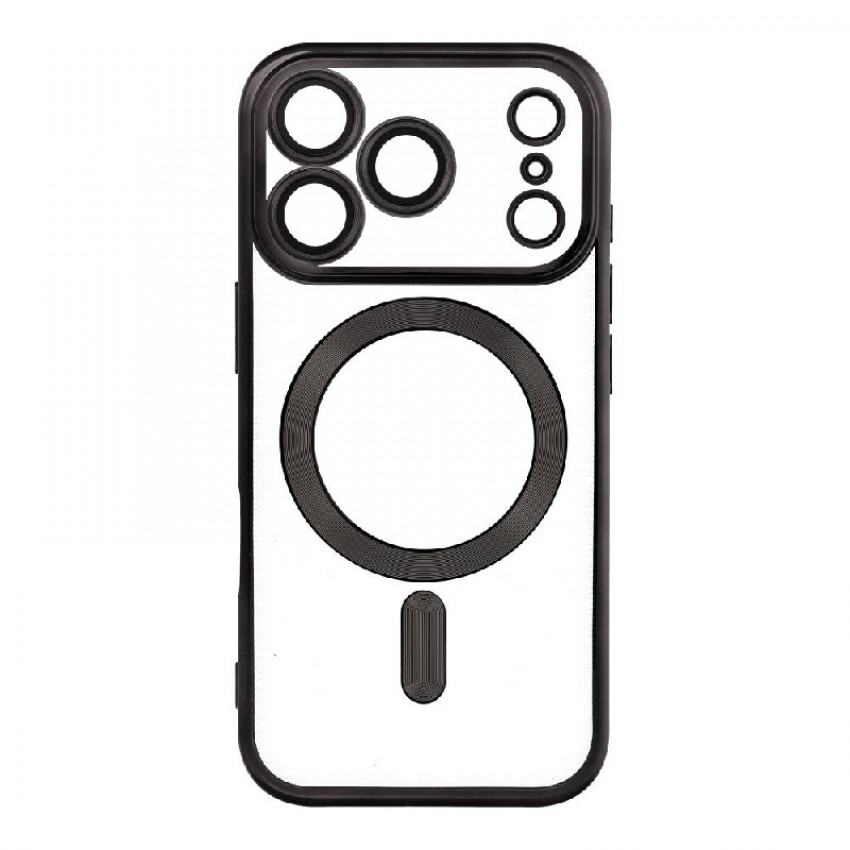 Case Electro Mag Cover (MagSafe) skirtas iPhone 17 Pro (full ring) black Case Electro Mag Cover (MagSafe) skirtas iPhone 17 Pro (full ring) black
