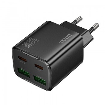Charger HOCO N55 (2xUSB-C;2xUSB 20W) black