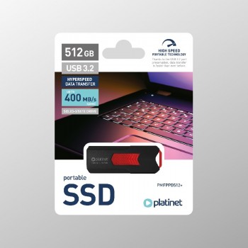 USB memory drive SSD Platinet USB 512GB (USB 3.2; 400MB/s)