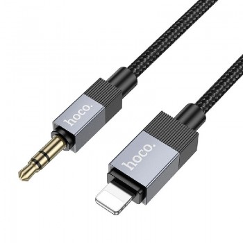 Audio adapteris HOCO (UPA32A) lightning į 3,5mm(p) juodas (1M)