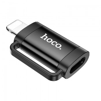 Adapter HOCO (UA31B) from Lightning to USB-C (OTG) black