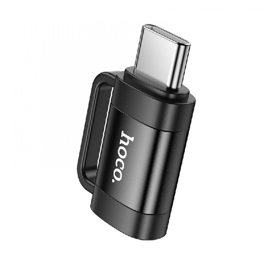 Adapter HOCO (UA31E) from USB-C to Lightning (OTG) black