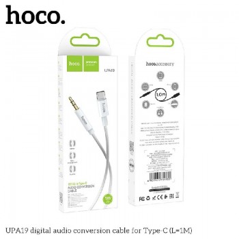 Audio adapter HOCO (UPA19) from USB-C to 3,5mm 1m silver