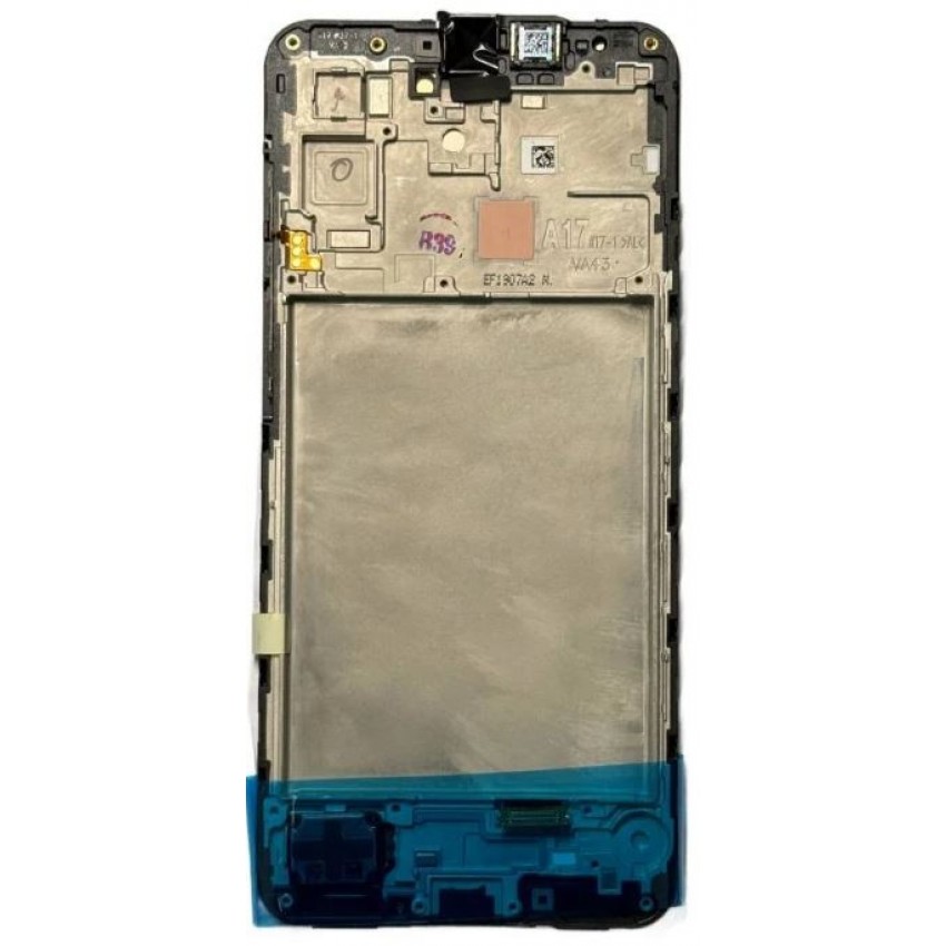 Ekranas Samsung A176 A17 5G su lietimui jautriu stikliuku ir rėmeliu Black originalus (service pack)