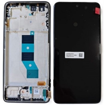 LCD screen Xiaomi Poco M7 Pro 5G with touch screen with frame Black original (service pack)