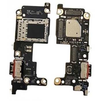 Flex Xiaomi 12T Pro with charging connector and microphone, SIM card contact original (service pack)