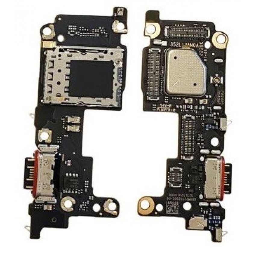 Flex Xiaomi 12T Pro with charging connector and microphone, SIM card contact original (service pack)