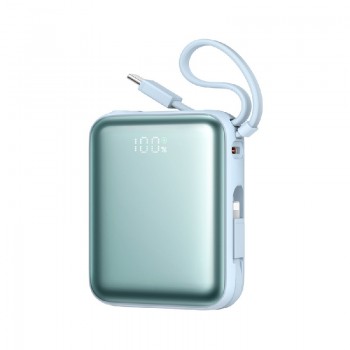 External battery POWER BANK JOYROOM (JR-PBF27) 10000mAh (1xType-C; 22.5W) + type-C and lightning cable, blue External battery POWER BANK JOYROOM (JR-PBF27) 10000mAh (1xType-C; 22.5W) + type-C and lightning cable, blue