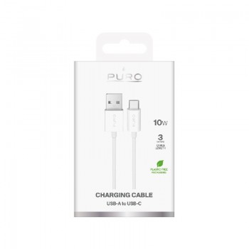 USB cable Puro USB-C (10w) 3m white