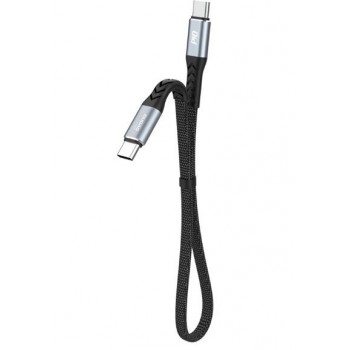 USB cable Dudao (L10C) "USB-C (Type-C) to USB-C (Type-C)" (100W 5A) grey 0.23M