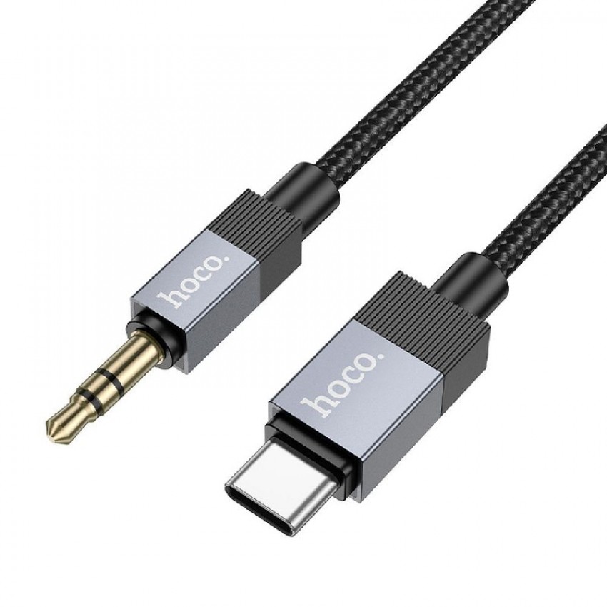 Audio adapteris Hoco (UPA32B) USB-C į 3,5mm(p) juodas (1M)