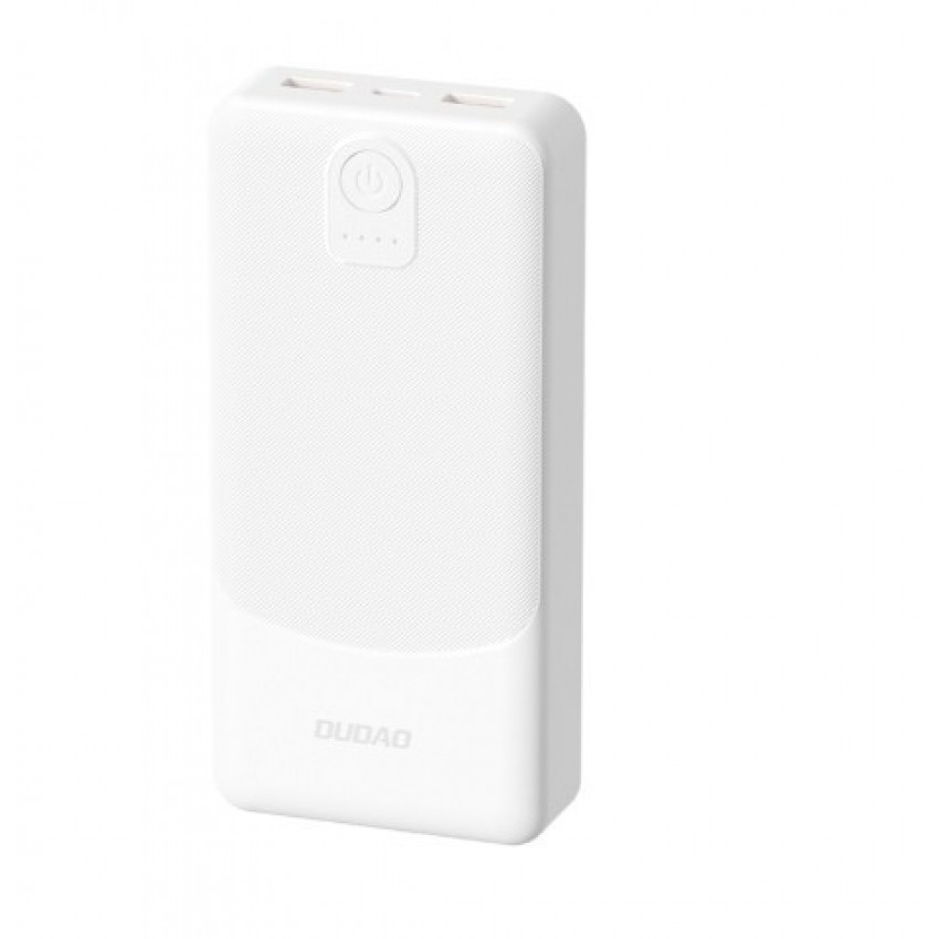 External battery POWER BANK Dudao (K10) 10000mAh (1xUSB-C ; 2xUSB 2.4A) white