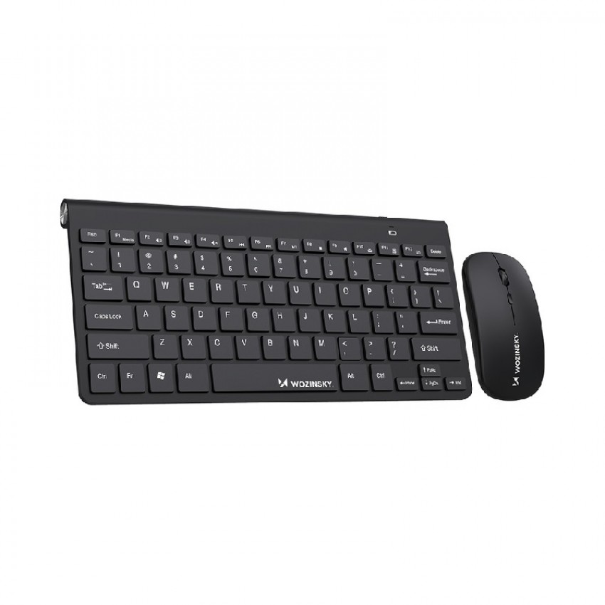Wireless keyboard+mouse Wozinsky (WZKM-078) black
