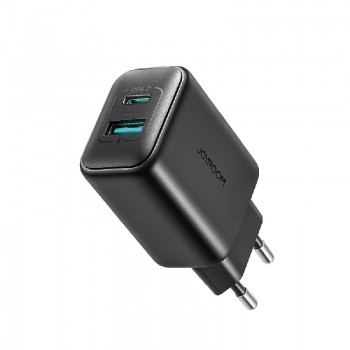 Charger JOYROOM (JR-TCF13) (1xUSB-C; 1xUSB; 3A 25W) black