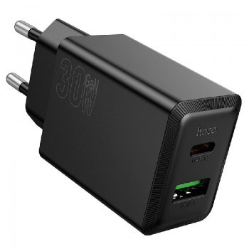 Charger HOCO N71 (1xUSB-C;1xUSB 30W) black