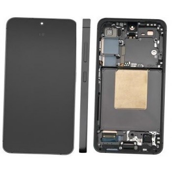 LCD screen Samsung S921 S24 with touch screen and frame Onyx Black original (service pack)