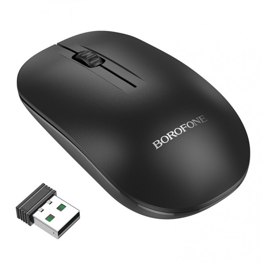 Pelė Borofone BG14 Planet belaidė juodos spalvos