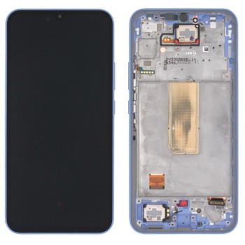 Ekranas Samsung A346 A34 5G 2023 su lietimui jautriu stikliuku ir rėmeliu Violet originalus (service pack)