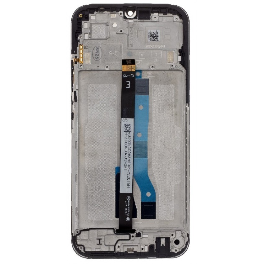 Ekranas Xiaomi Redmi 15C 5G su lietimui jautriu stikliuku ir rėmeliu Black originalus (service pack)