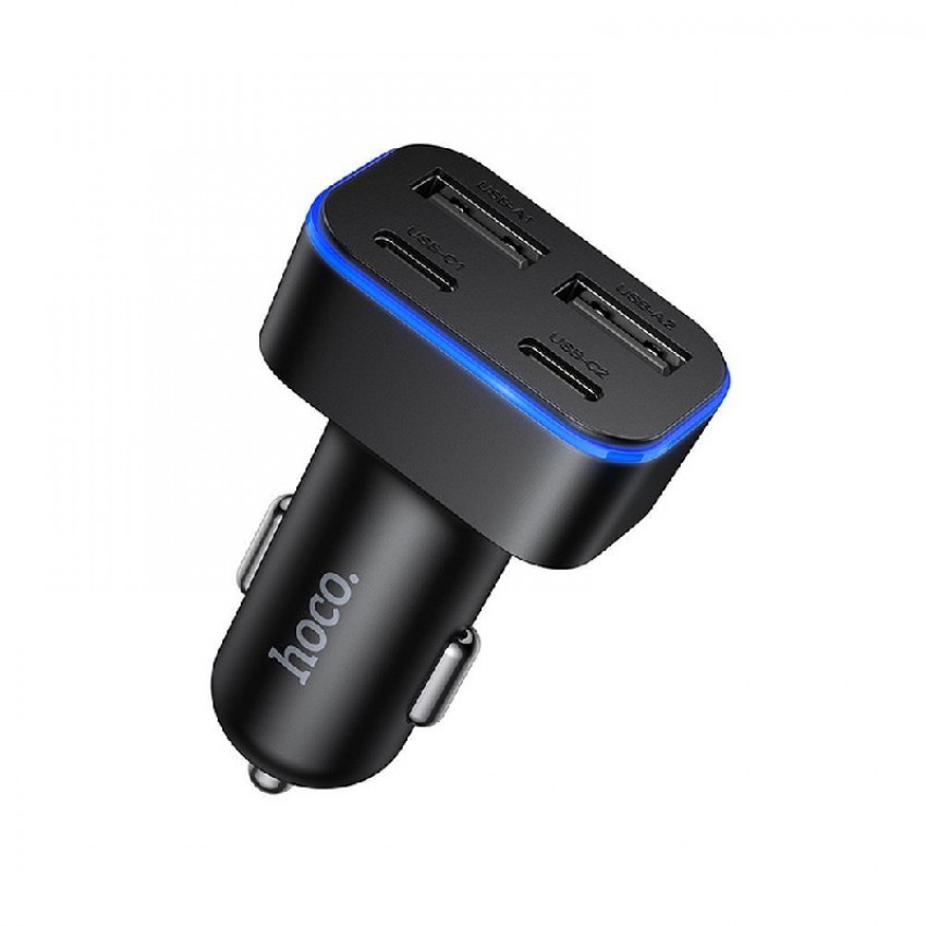 Car charger Hoco Z63 42W (2xUSB 2xUSB-C) black