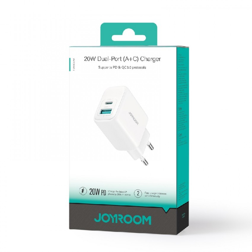 Charger Joyroom (JR-TCF21) (1xUSB-C;1xUSB 3A 20W) white
